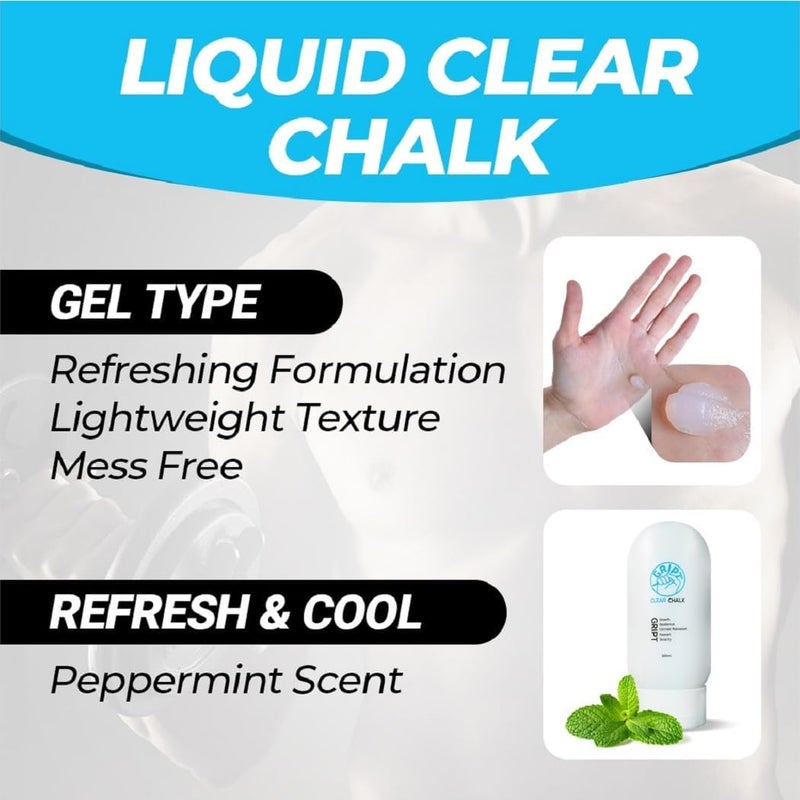 GRIPT Store Clear Liquid Chalk for Pole Dancing Mess Less Professional Dry Hand Grip Gel Chalk 100ml for Pole Dance Aerial Yoga Tennis Golf Racquet Grips Sweat Resistant Long Lasting - Image 2